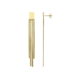 Boucles Multichaînes acier dorées or