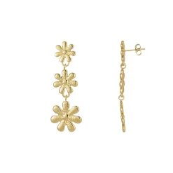 Boucles Naomi acier doré or