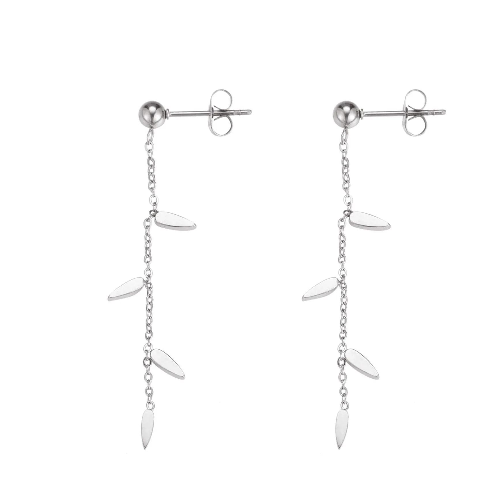 Boucles Plumes acier