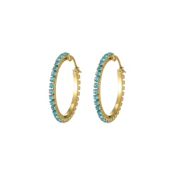 Boucles Riviera strass Bleu
