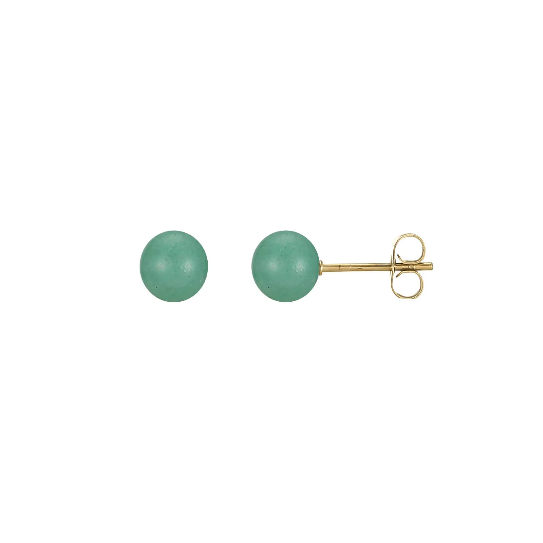 Boucles Rondo Aventurine acier doré or
