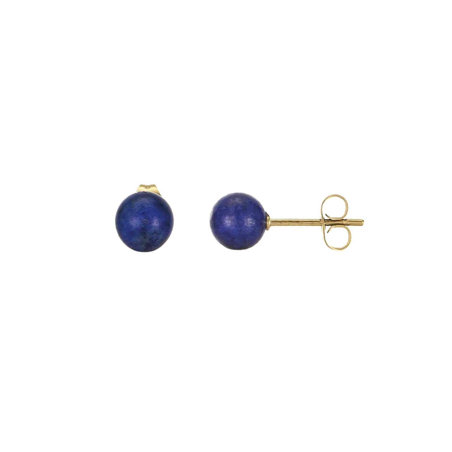 Boucles Rondo Lapis Lazuli acier doré or