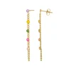Boucles Ronds multicolores doré or