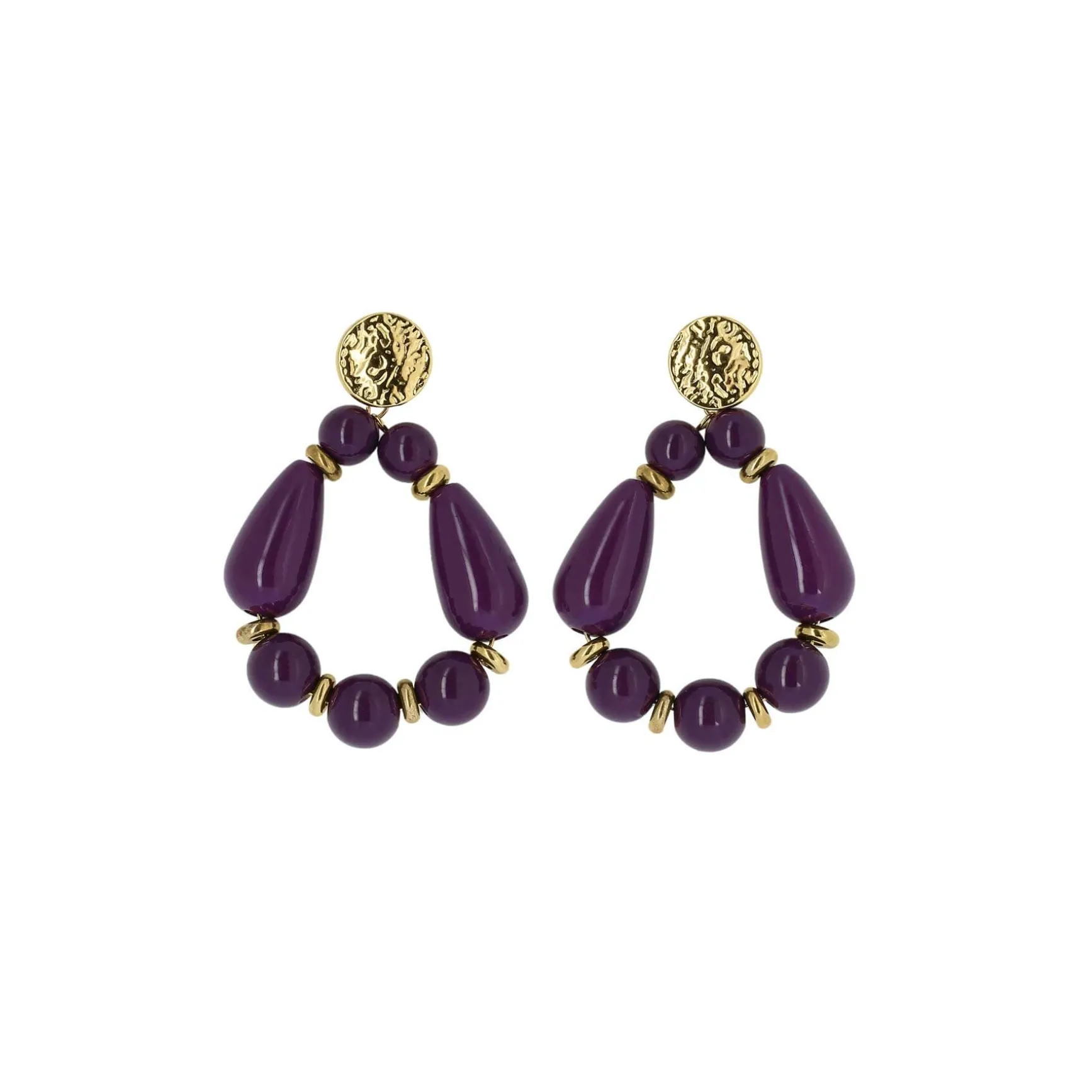 Boucles Rosita violettes