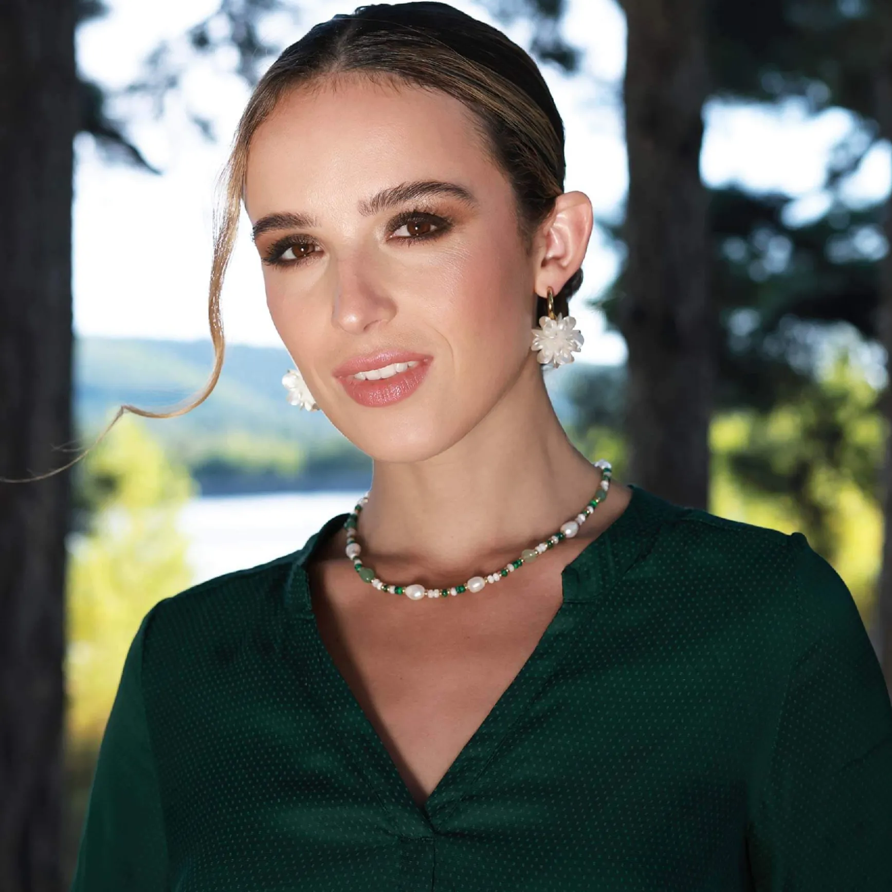 Boucles Victorine acier doré or