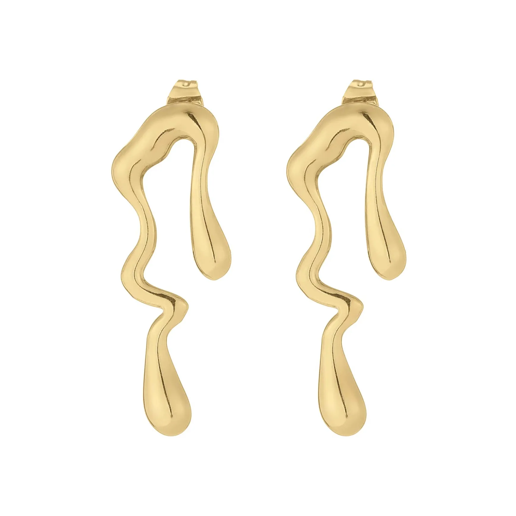 Boucles Zébulon acier doré or
