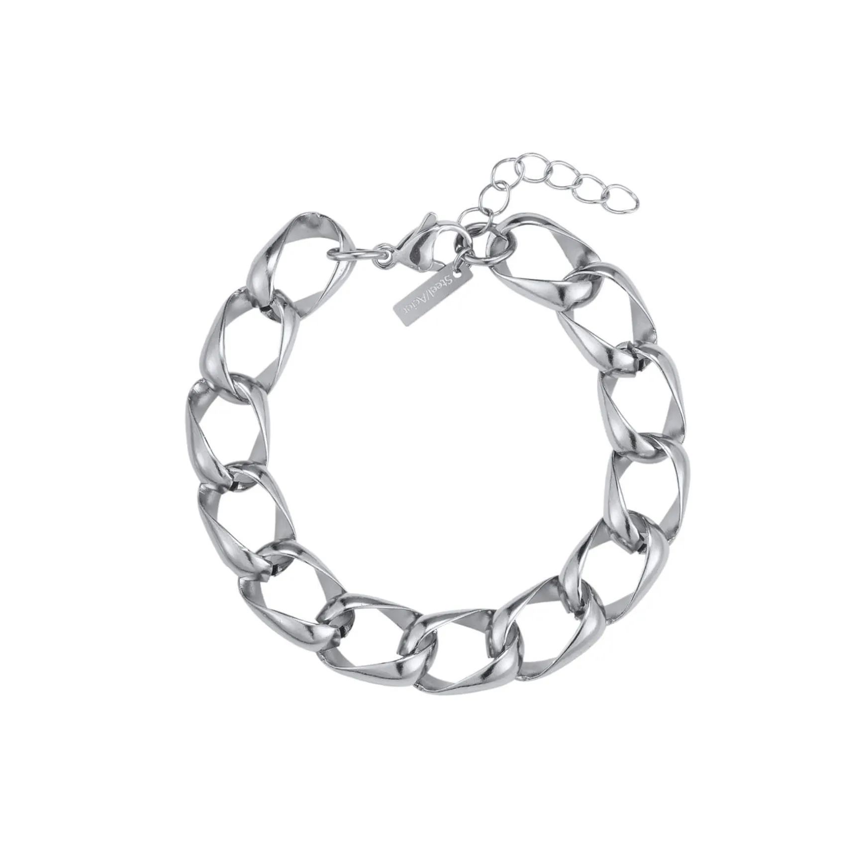 Bracelet Albane acier argenté