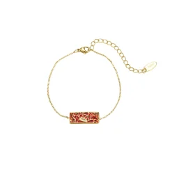 Bracelet Artiste rouge doré or
