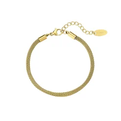 Bracelet chaine Lausanne acier doré or