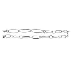 Bracelet double chaine acier Luza Charms