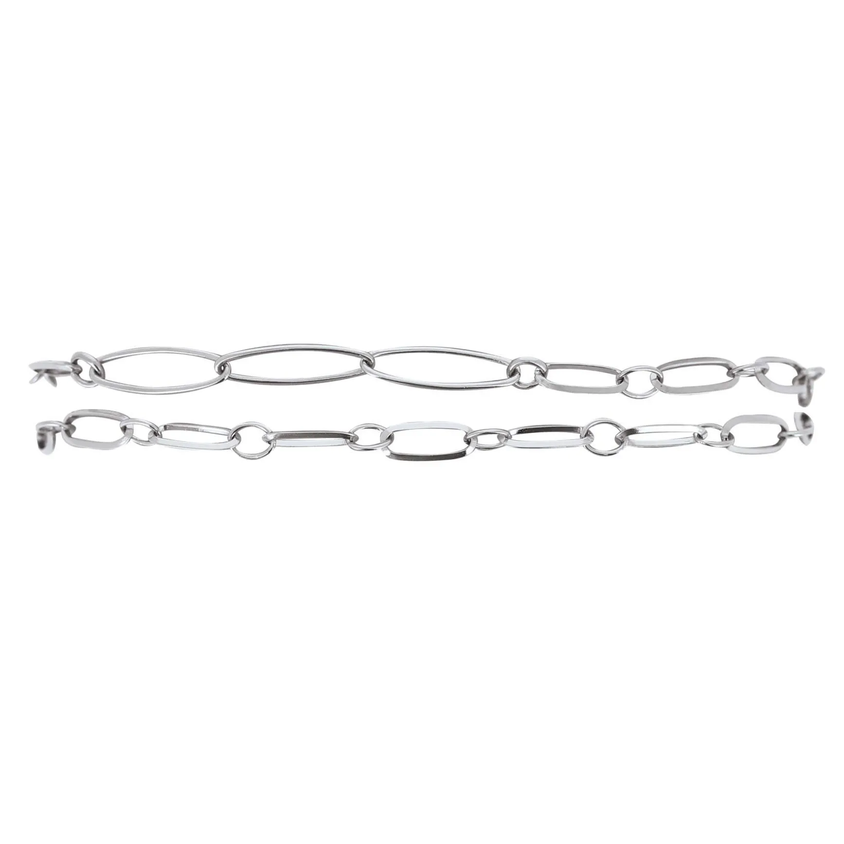 Bracelet double chaine acier Luza Charms