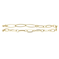 Bracelet double chaine dorée Luza Charms