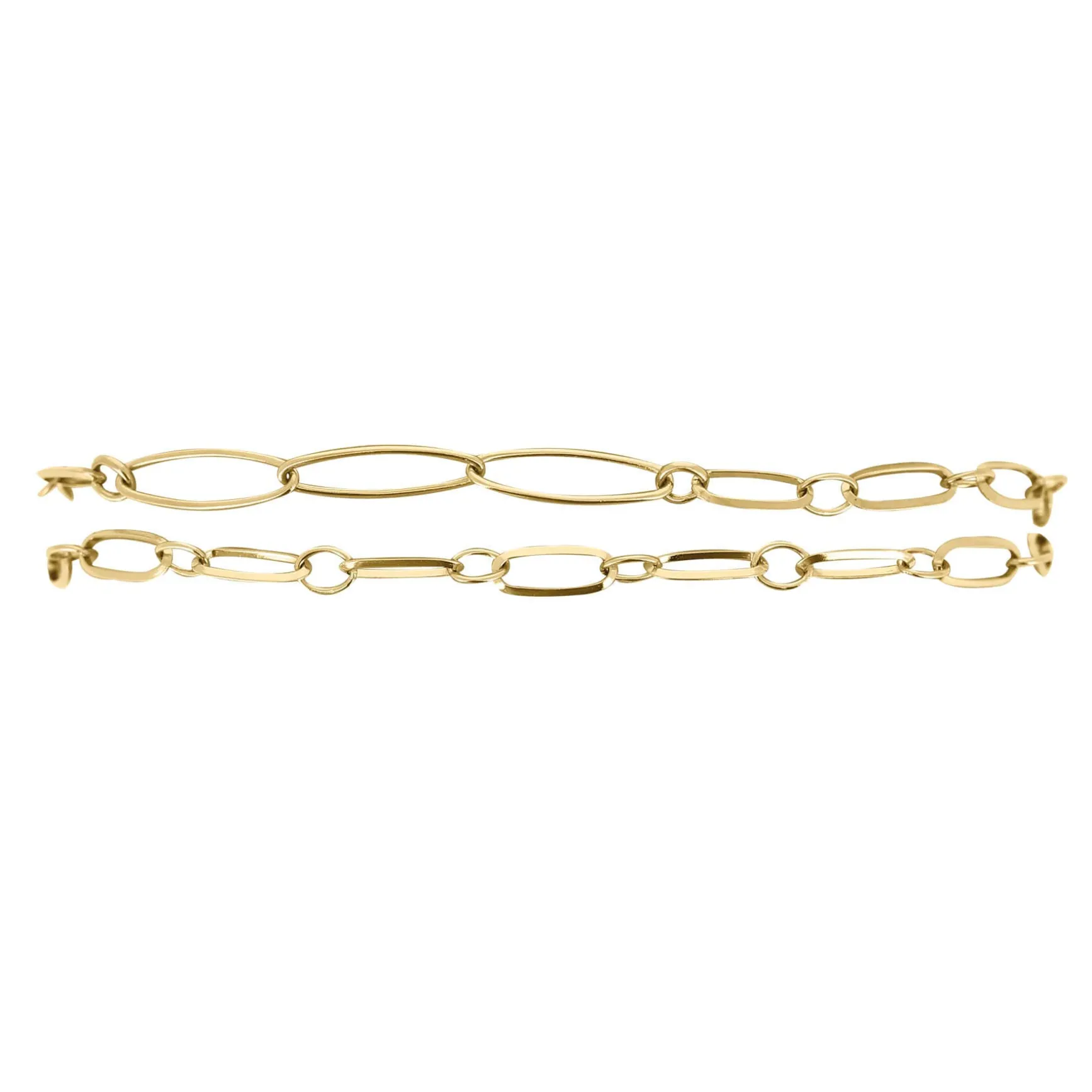 Bracelet double chaine dorée Luza Charms