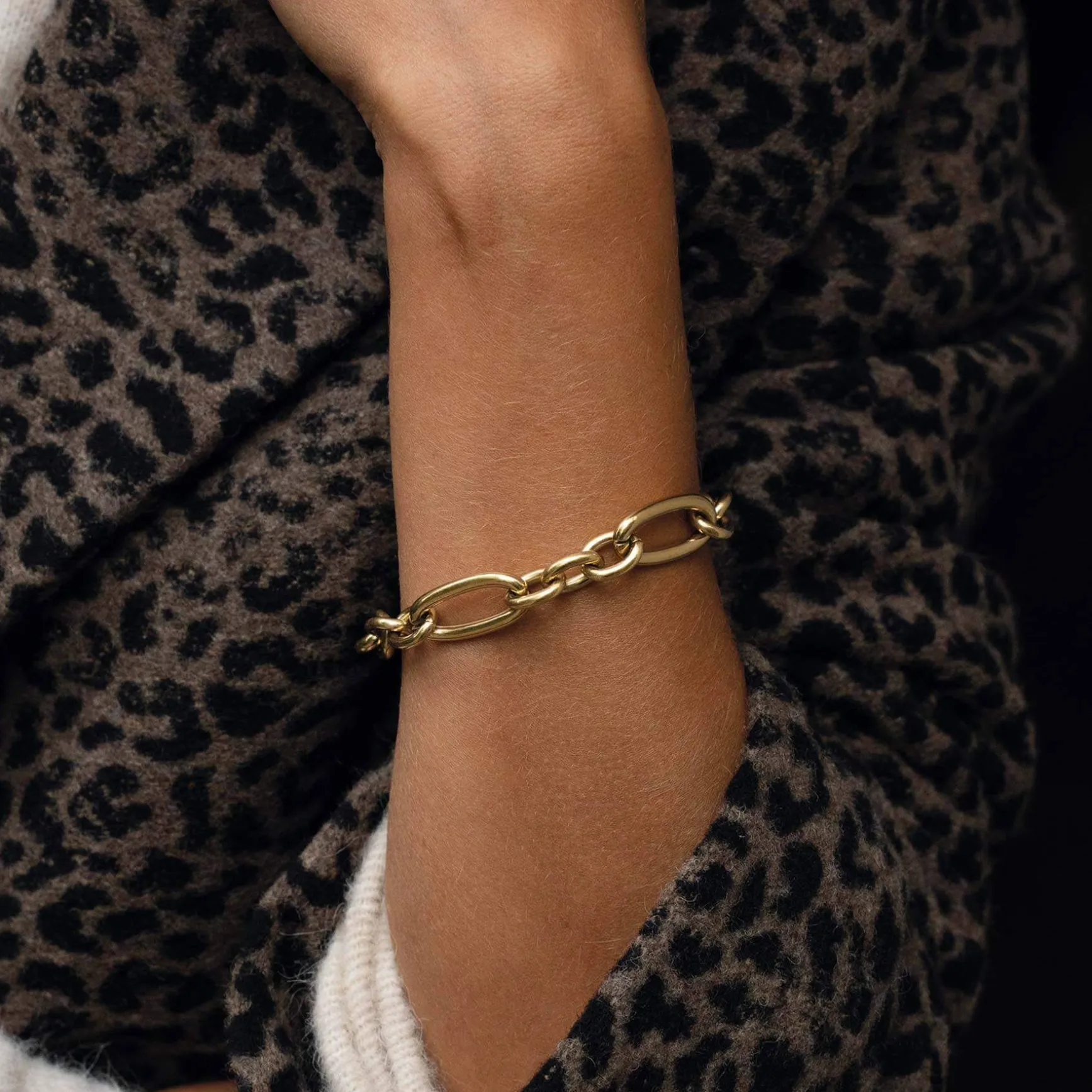 Bracelet Edwige acier doré or
