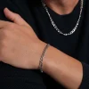 Bracelet Emile acier argenté