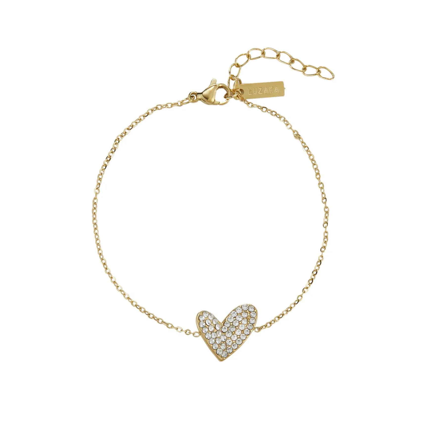 Bracelet Emmy acier doré or strass