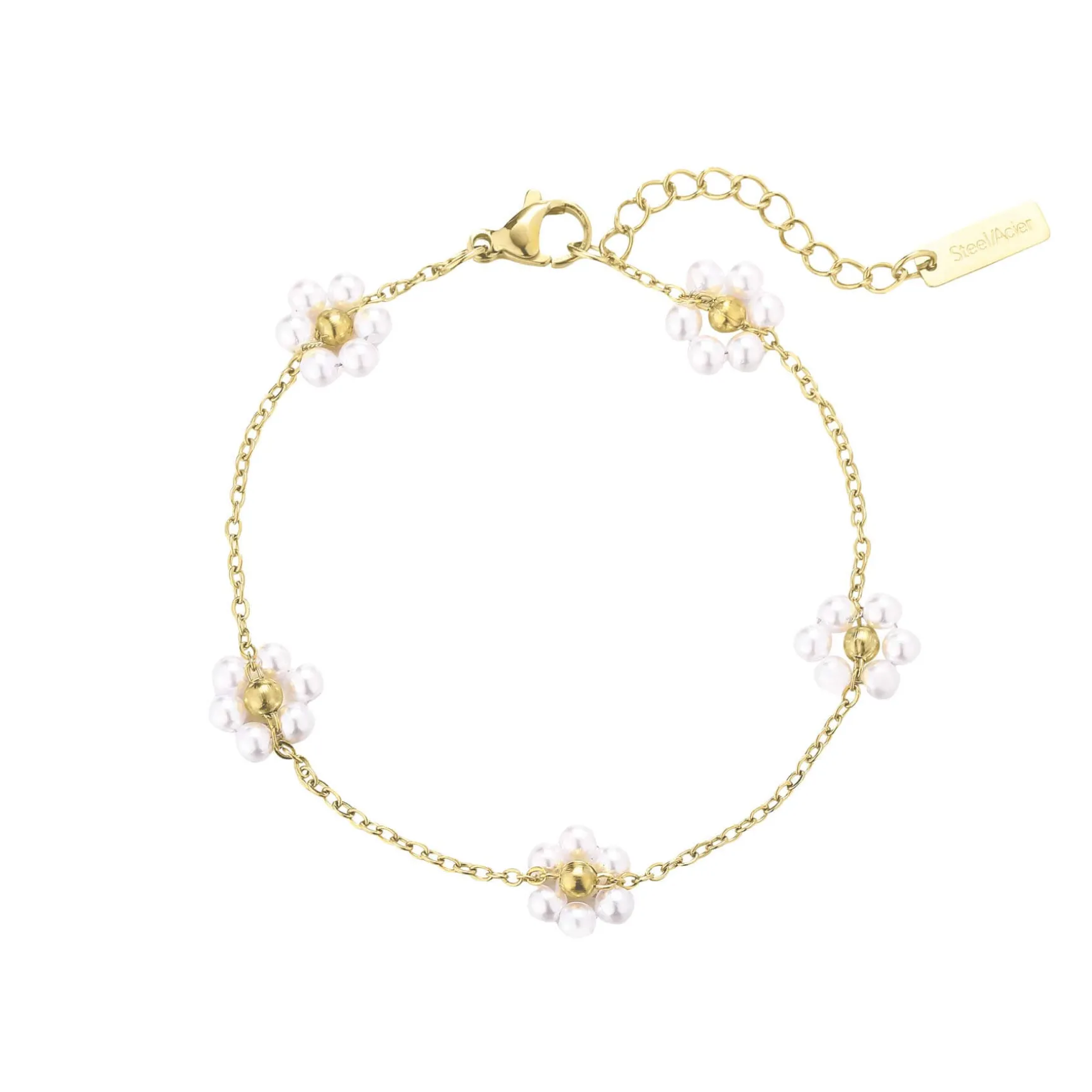 Bracelet Fleur Gisella nacre