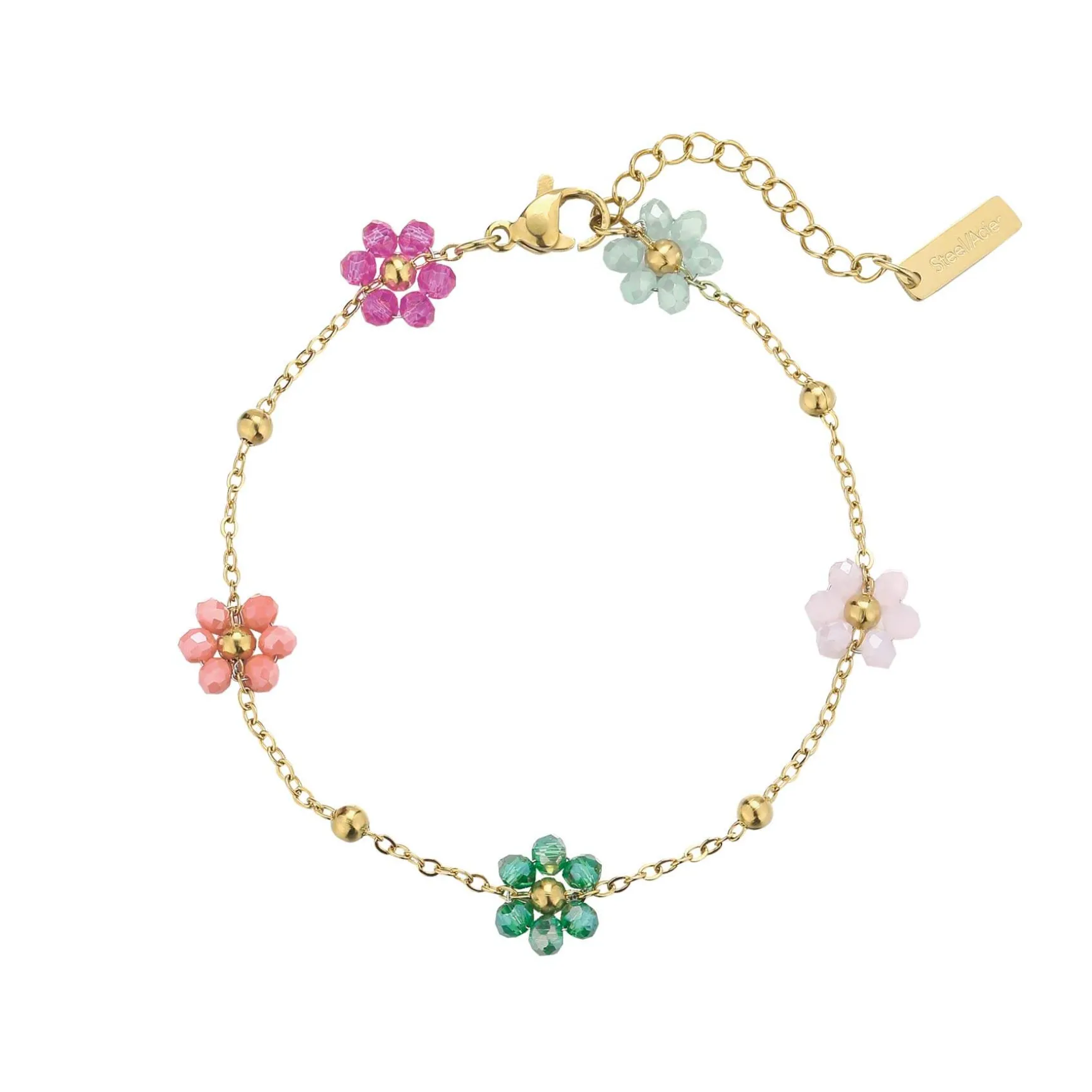 Bracelet Fleur Magritt multicolore