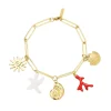 Bracelet Galapagos acier doré