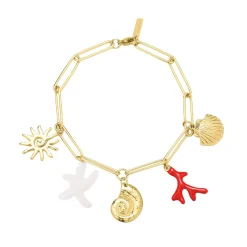 Bracelet Galapagos acier doré