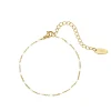 Bracelet goutte d'eau blanc acier doré or
