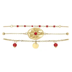 Bracelet Hestia acier doré or