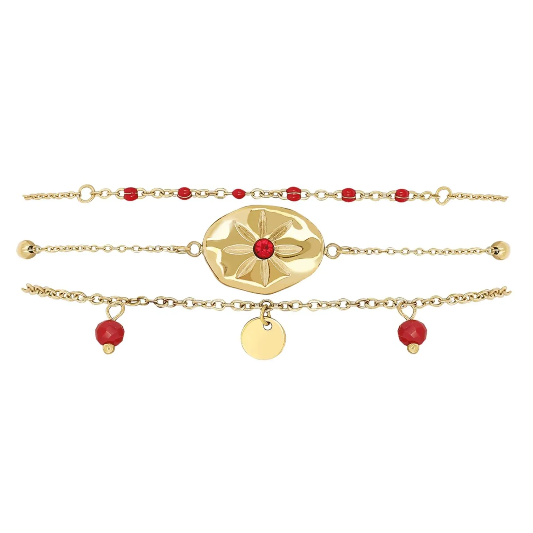 Bracelet Hestia acier doré or