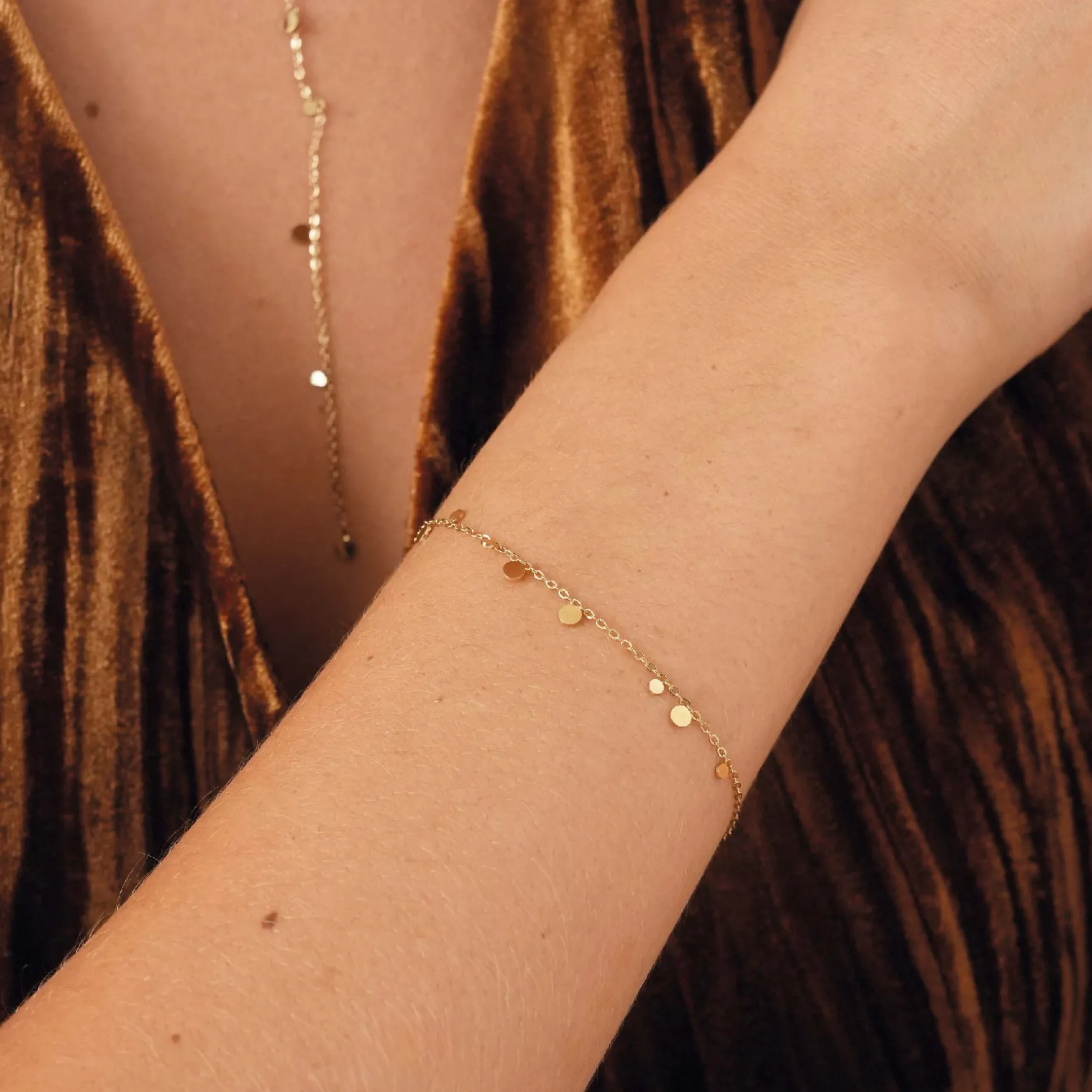 Bracelet Infinity acier doré or