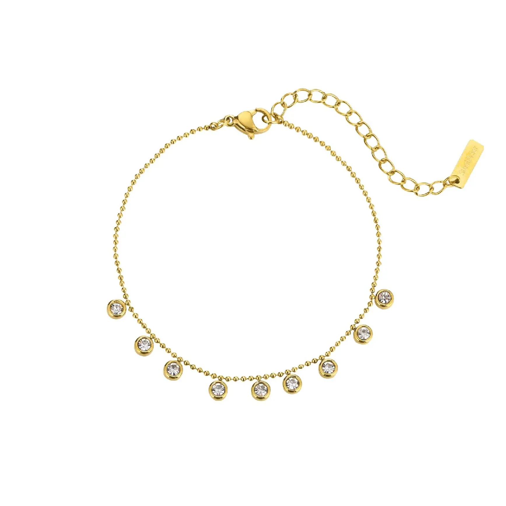 Bracelet Lénie acier doré or