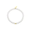 Bracelet Manava verre acier doré or