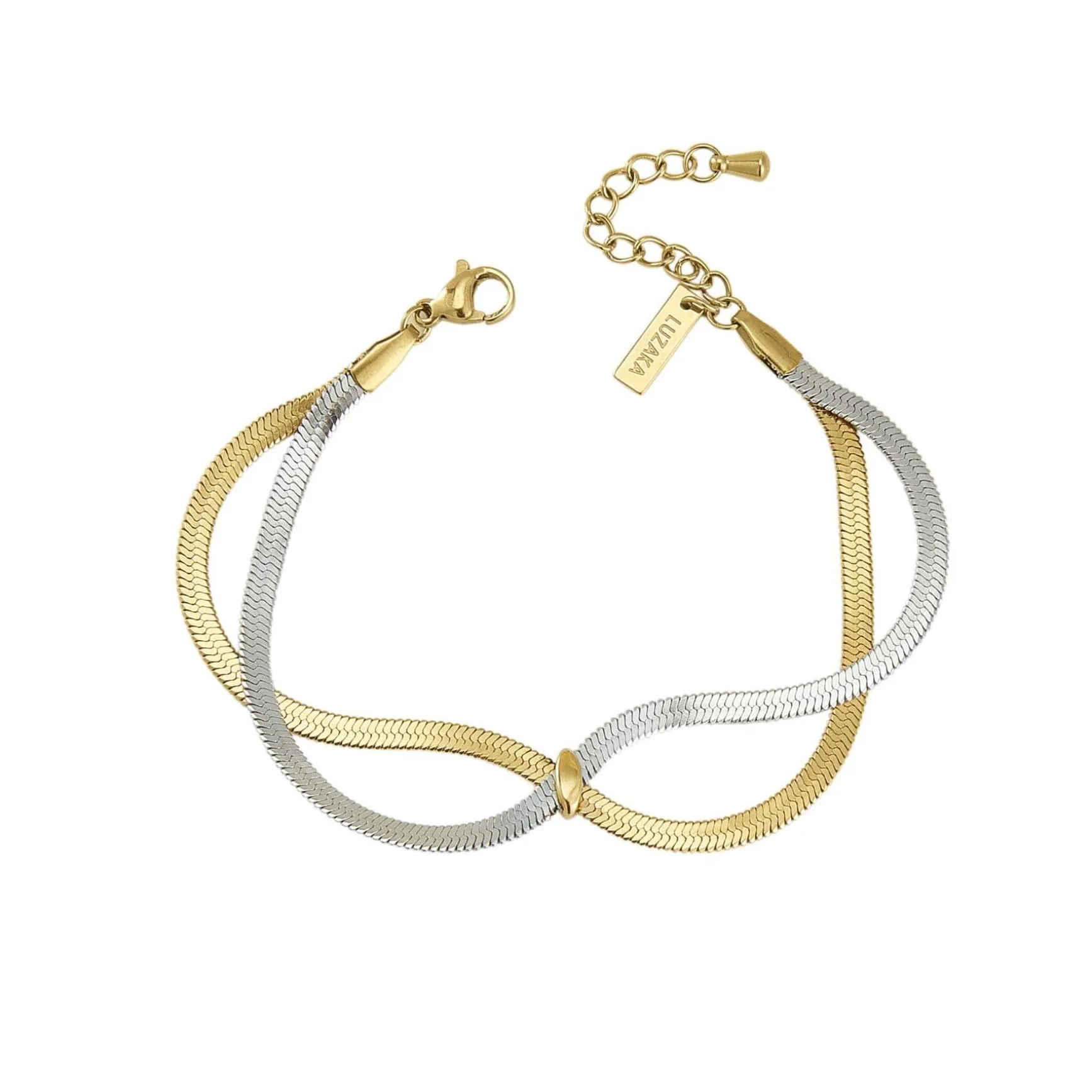 Bracelet Manille acier doré or
