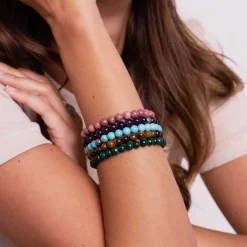 Bracelet Pierres Améthyste 6mn