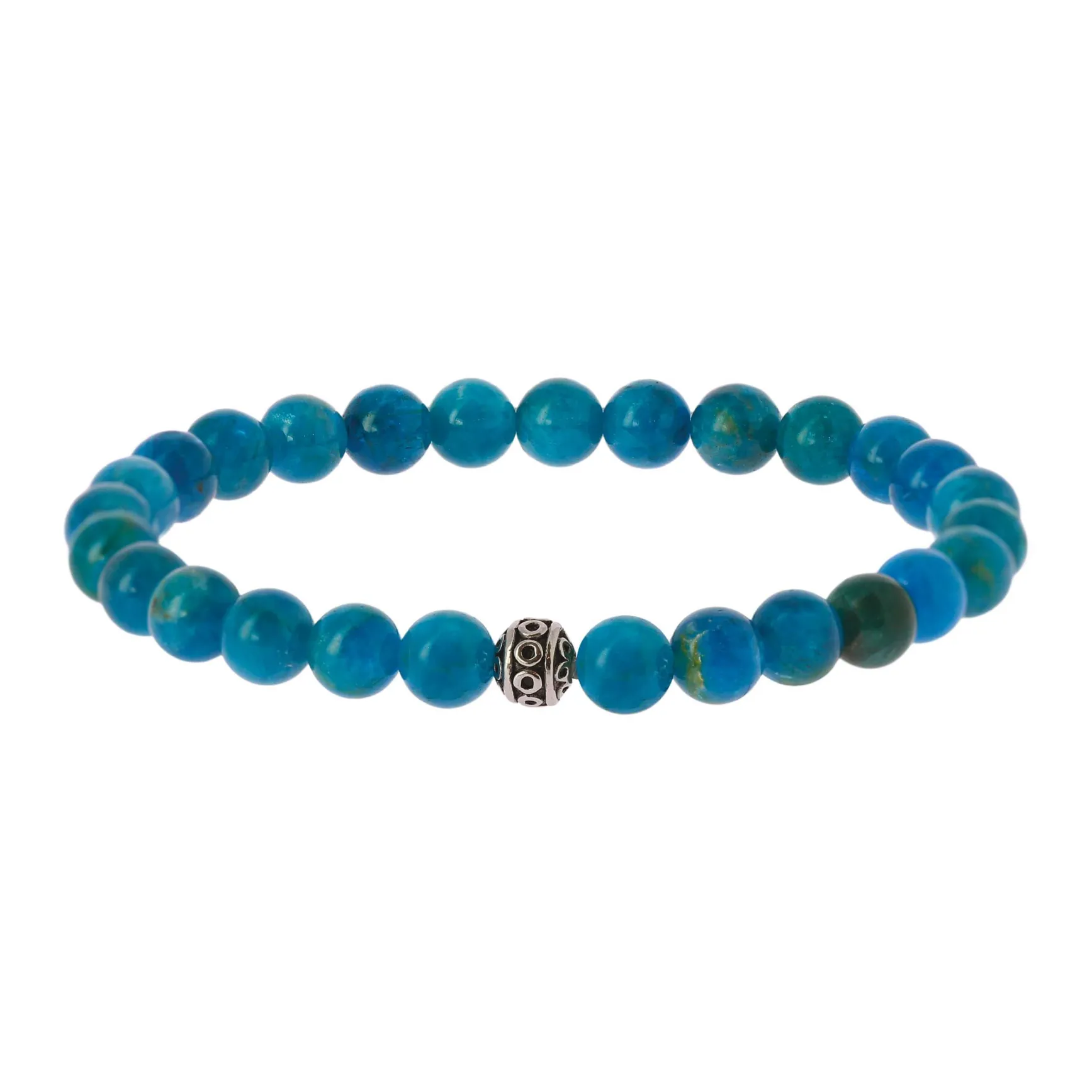 Bracelet Pierres Apatite bleue 6mn