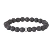 Bracelet Pierres de lave 8mn