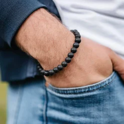 Bracelet Pierres de lave 8mn