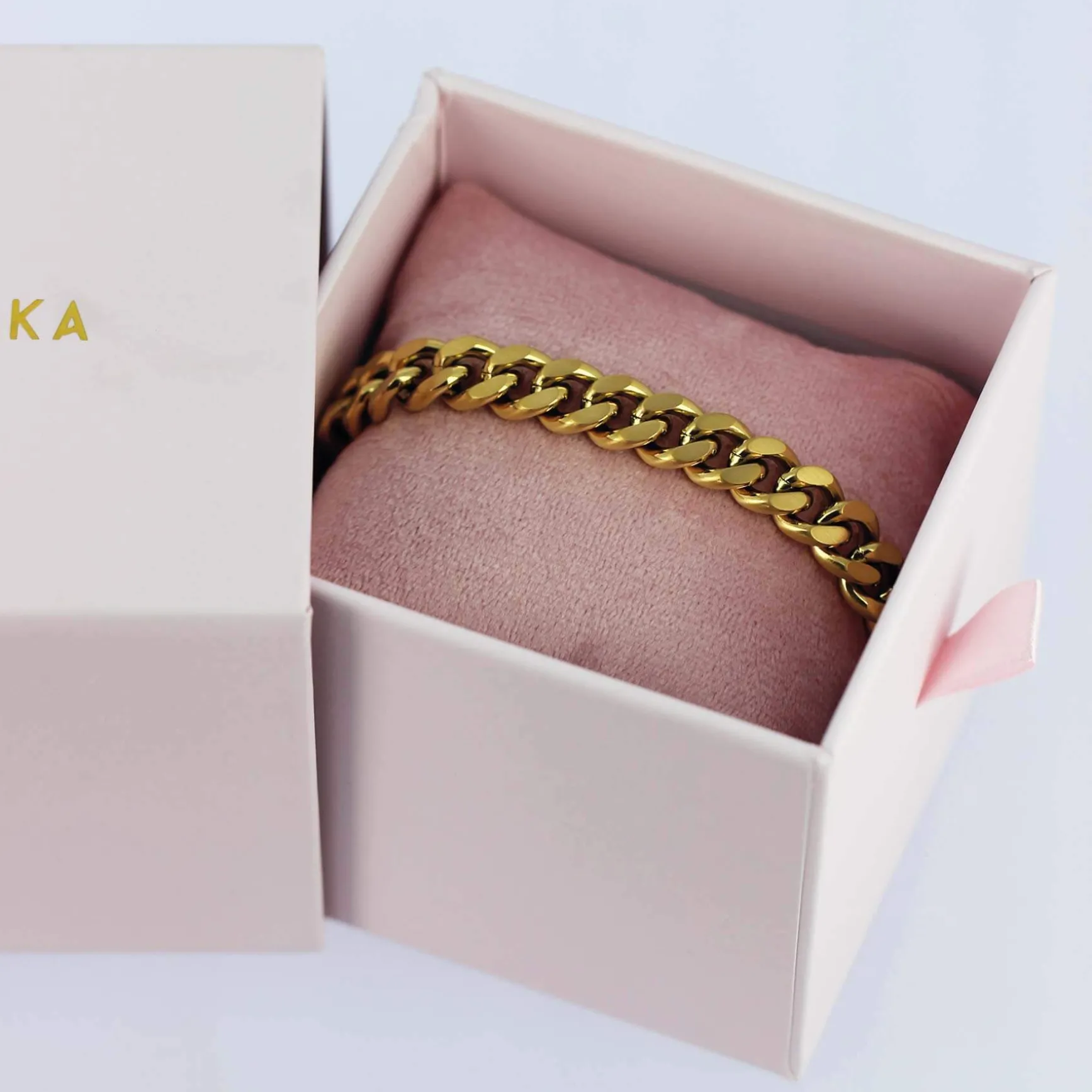 Bracelet Raphael acier doré or