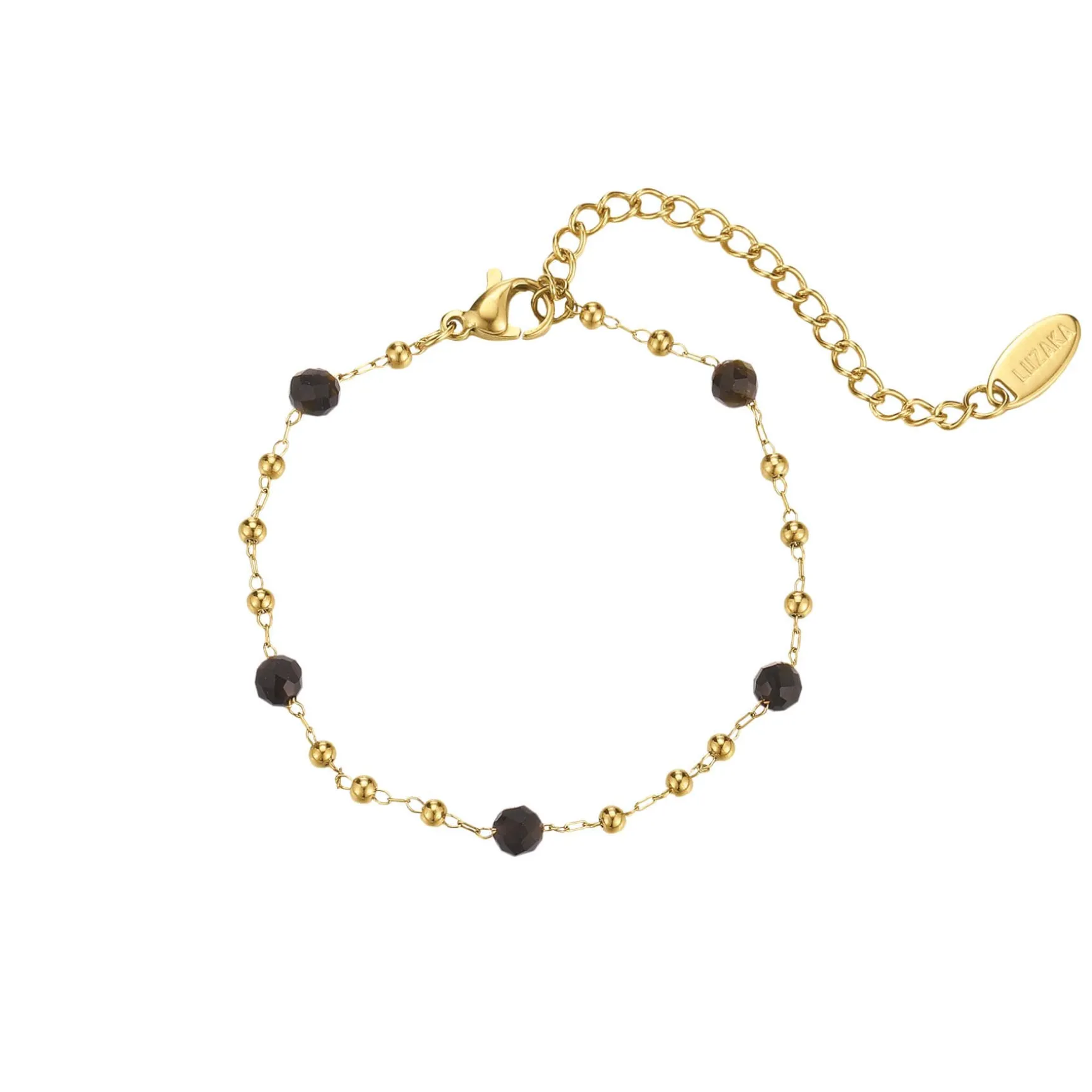 Bracelet Rosaire Obsidienne