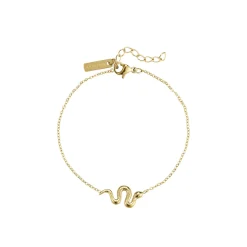 Bracelet Serpentin acier doré or