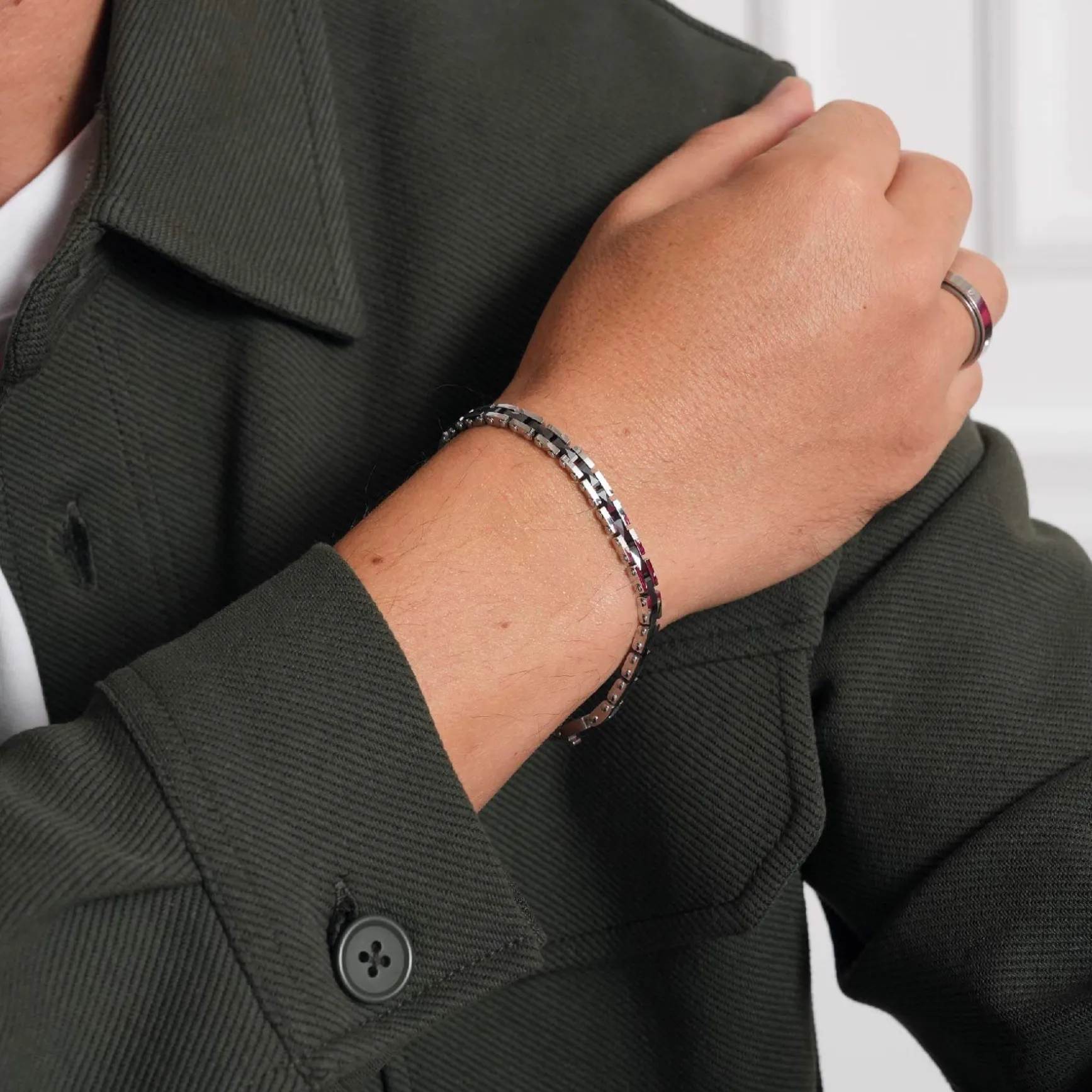 Bracelet Seville acier noir
