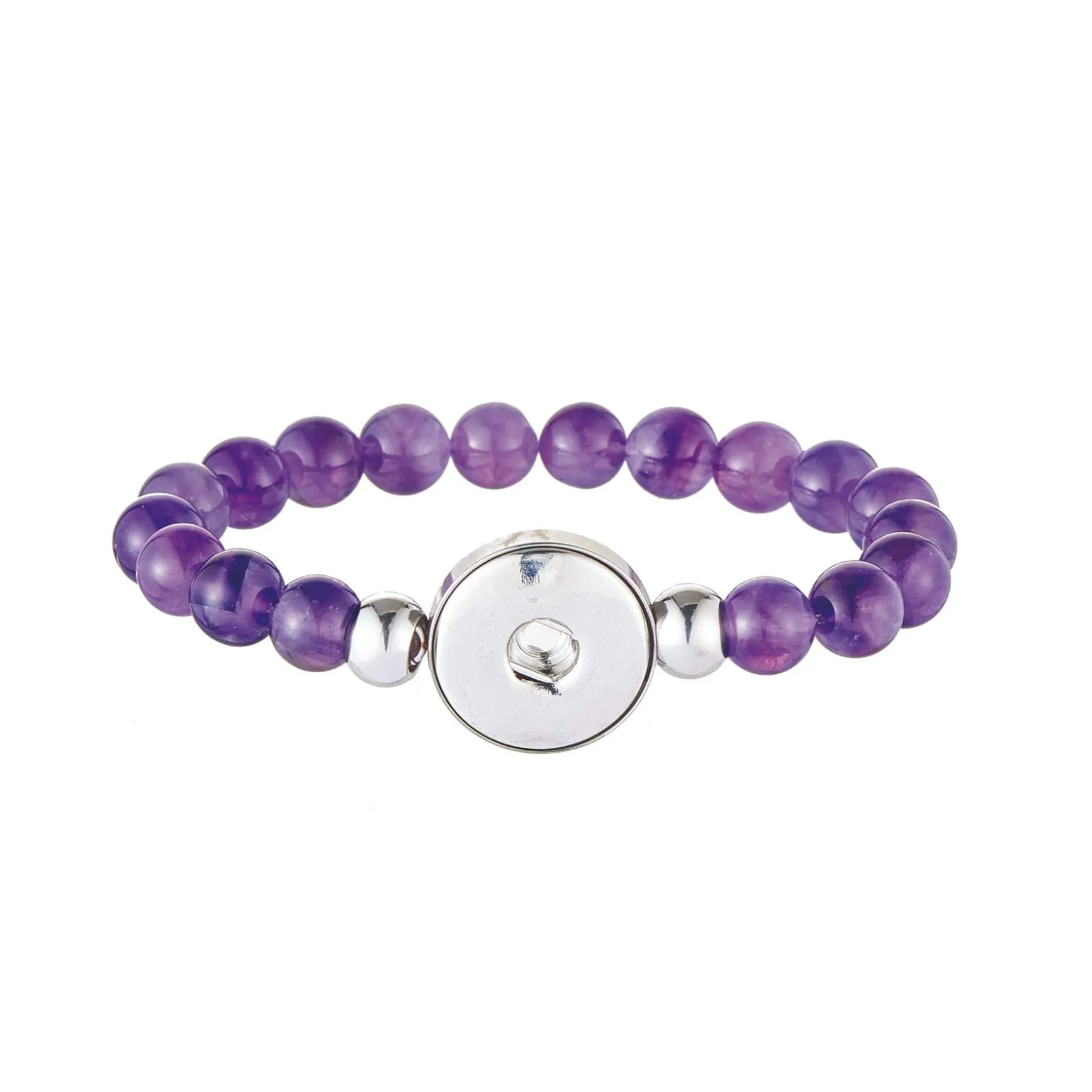 Bracelet Snap Améthyste