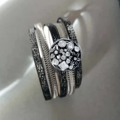 Bracelet Snap julia gris