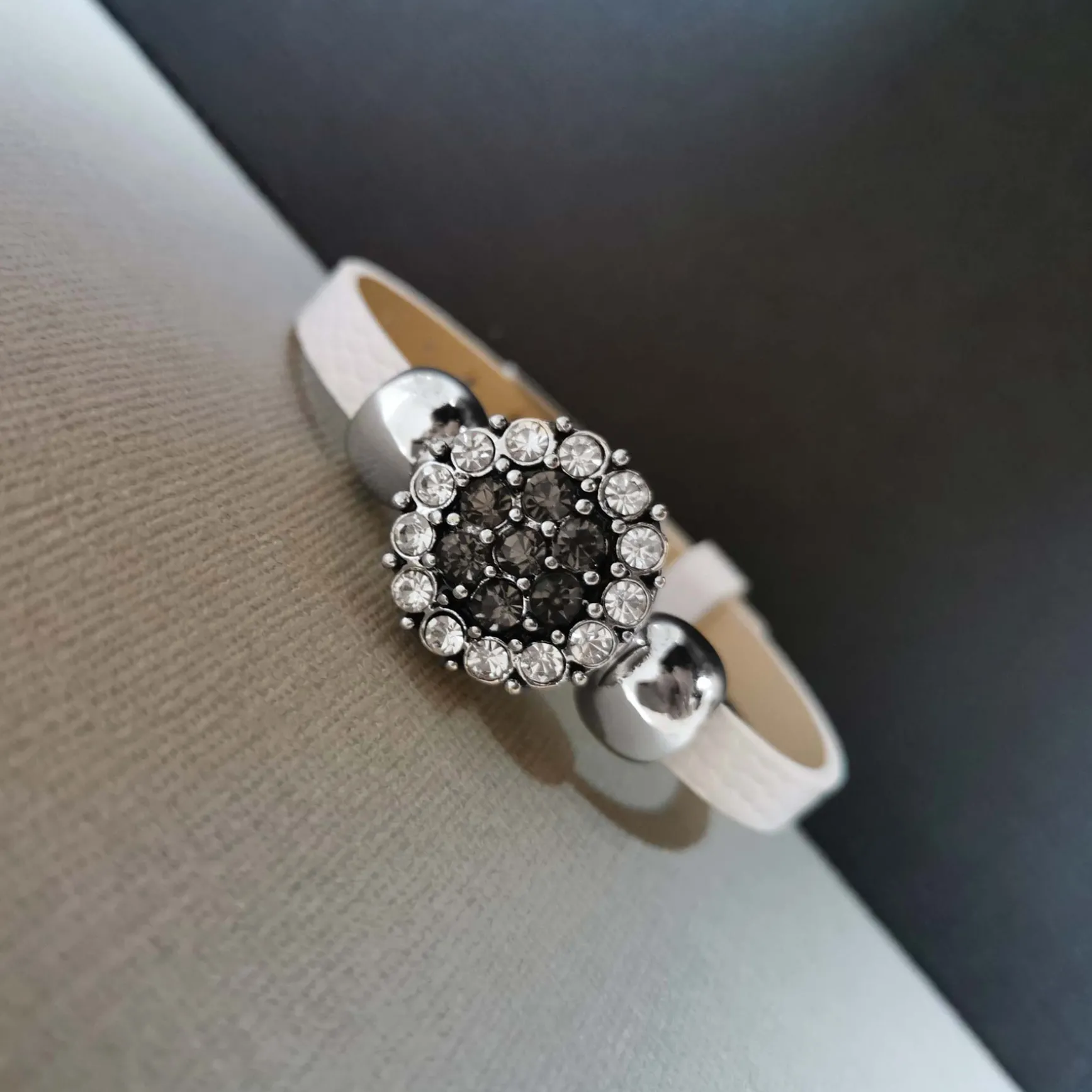 Bracelet Snap Léa blanc