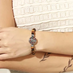 Bracelet Snap Oeil du tigre
