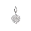 Charm acier médaille coeur