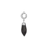 Charm acier pierre Obsidienne