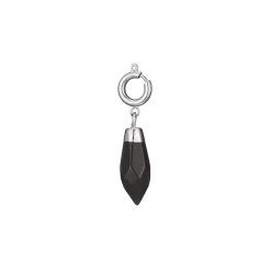 Charm acier pierre Obsidienne