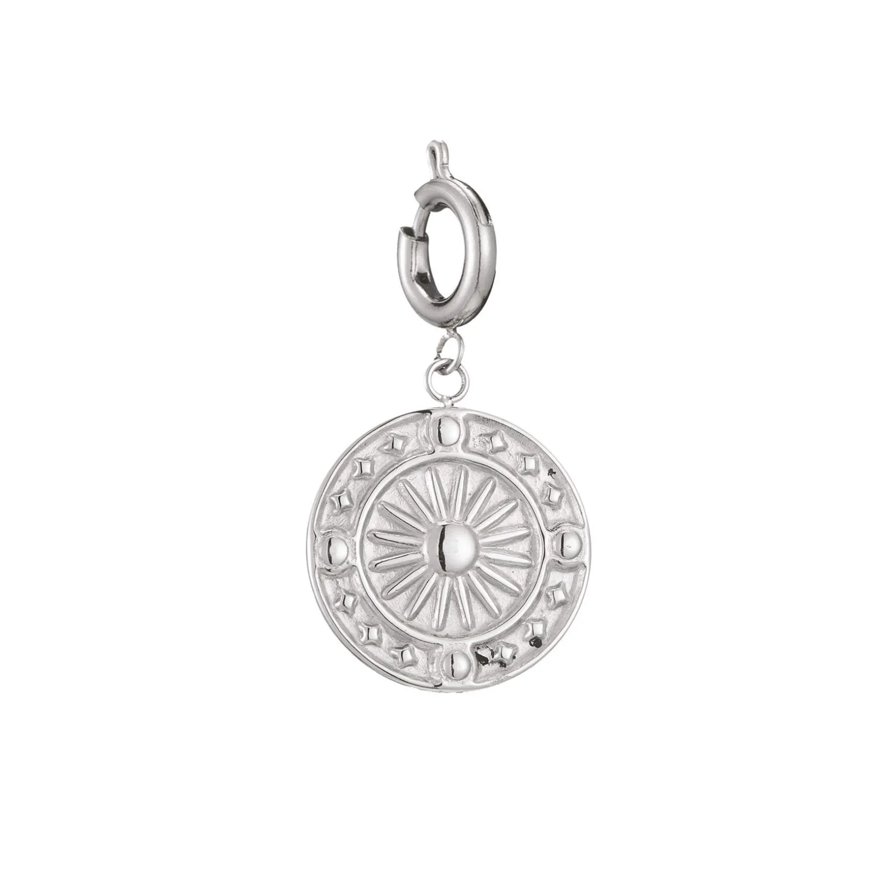 Charm acier rose des vents