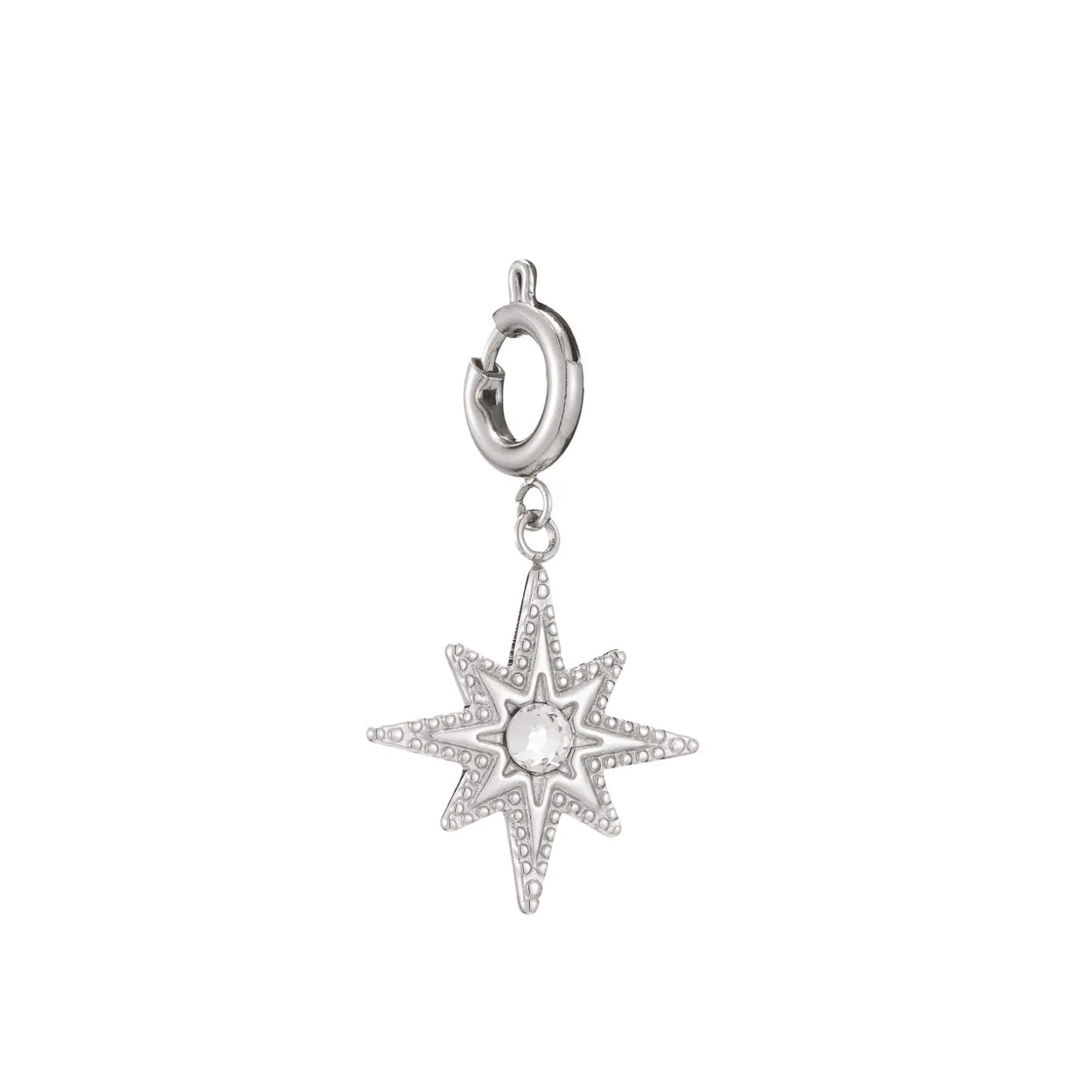 Charm acier Soleil et zircon