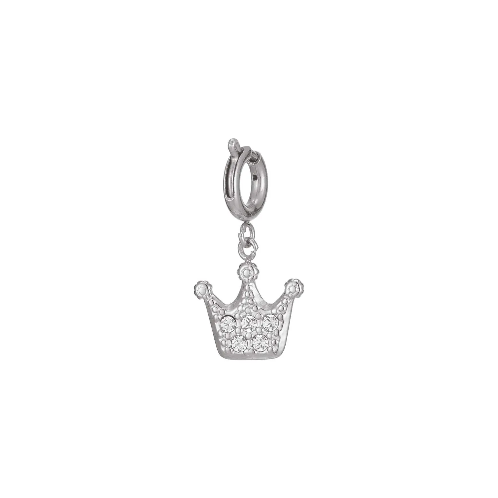 Charm Couronne acier