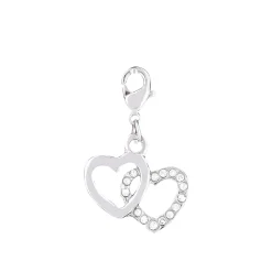Charm Double coeur